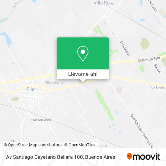 Mapa de Av  Santiago Cayetano Beliera 100