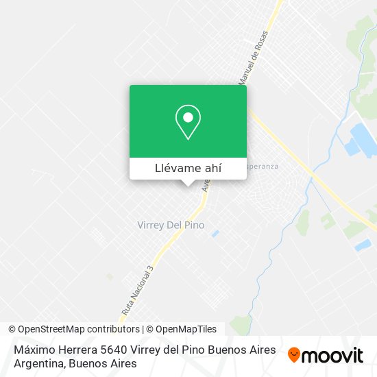 Mapa de Máximo Herrera 5640  Virrey del Pino  Buenos Aires  Argentina