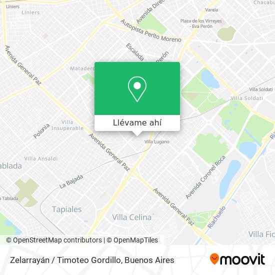 Mapa de Zelarrayán / Timoteo Gordillo