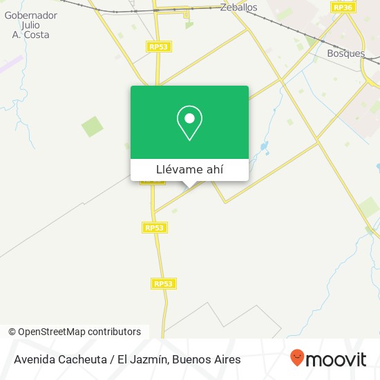 Mapa de Avenida Cacheuta / El Jazmín