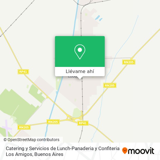 Mapa de Catering y Servicios de Lunch-Panaderia y Confiteria Los Amigos