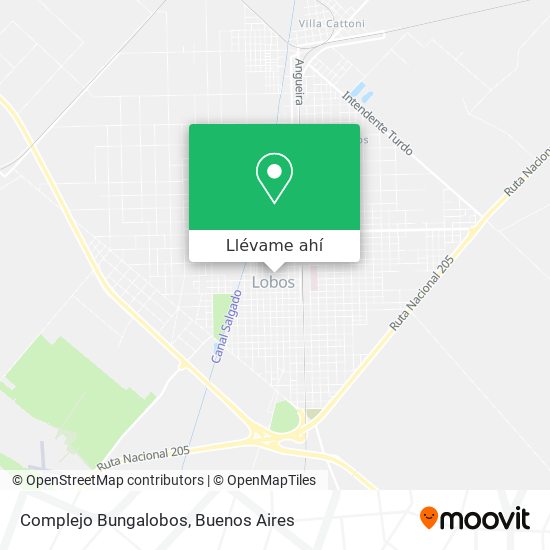 Mapa de Complejo Bungalobos