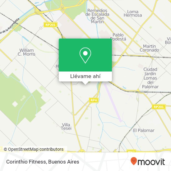 Mapa de Corinthio Fitness