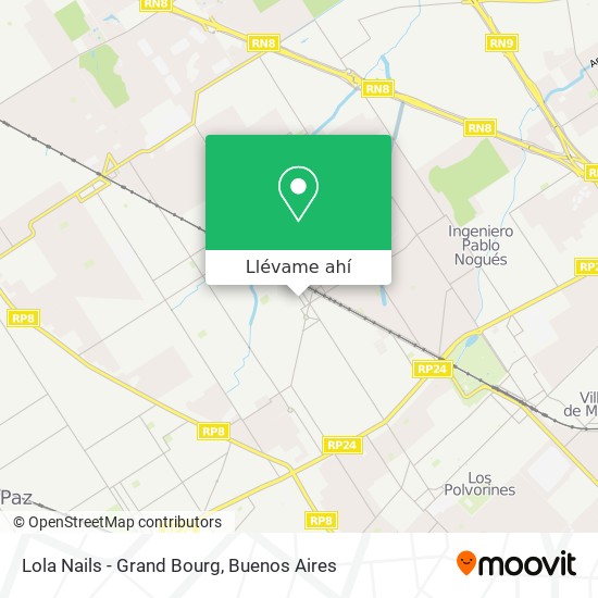 Mapa de Lola Nails - Grand Bourg