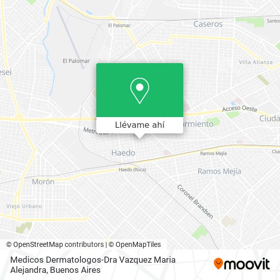 Mapa de Medicos Dermatologos-Dra Vazquez Maria Alejandra