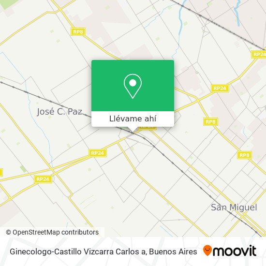 Mapa de Ginecologo-Castillo Vizcarra Carlos a