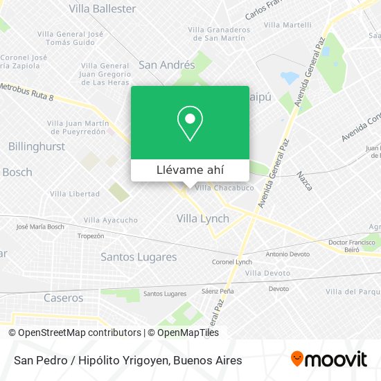 Mapa de San Pedro / Hipólito Yrigoyen