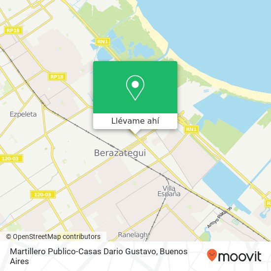 Mapa de Martillero Publico-Casas Dario Gustavo