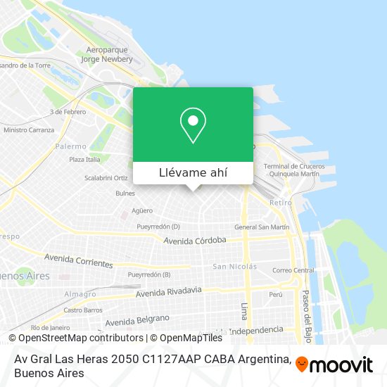 Mapa de Av  Gral  Las Heras 2050  C1127AAP CABA  Argentina
