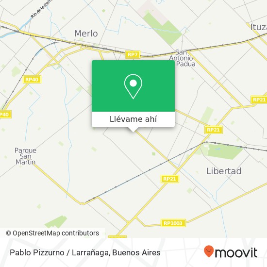 Mapa de Pablo Pizzurno / Larrañaga