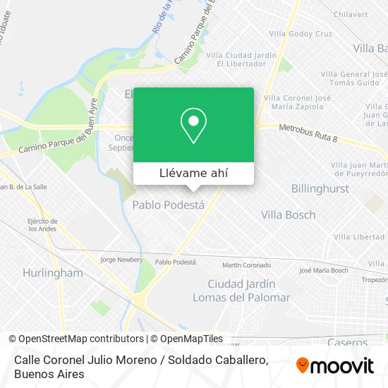 Mapa de Calle Coronel Julio Moreno / Soldado Caballero