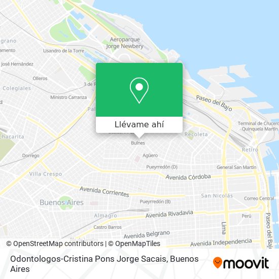 Mapa de Odontologos-Cristina Pons Jorge Sacais