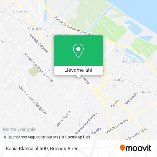 Mapa de Bahia Blanca al 600