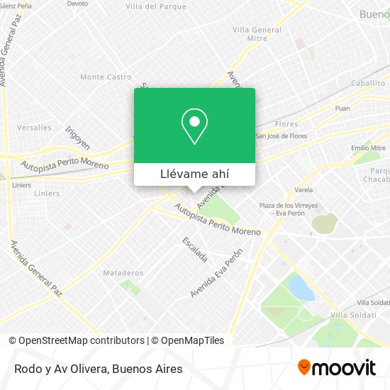 Mapa de Rodo y Av  Olivera