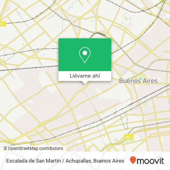 Mapa de Escalada de San Martín / Achupallas