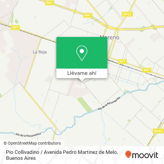 Mapa de Pío Collivadino / Avenida Pedro Martinez de Melo