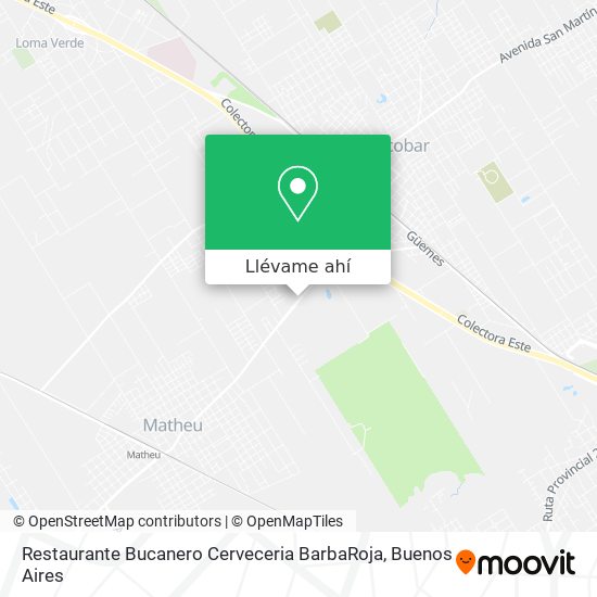 Mapa de Restaurante Bucanero Cerveceria BarbaRoja