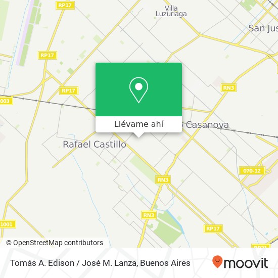 Mapa de Tomás A. Edison / José M. Lanza