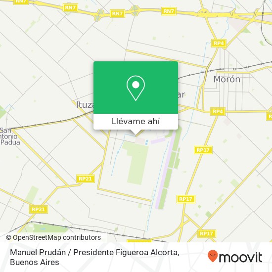 Mapa de Manuel Prudán / Presidente Figueroa Alcorta