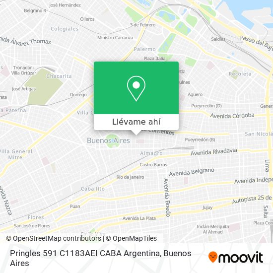 Mapa de Pringles 591  C1183AEI CABA  Argentina