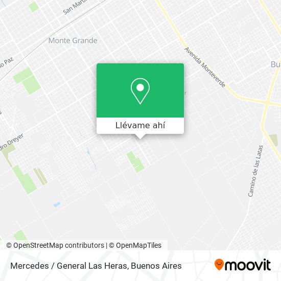 Mapa de Mercedes / General Las Heras