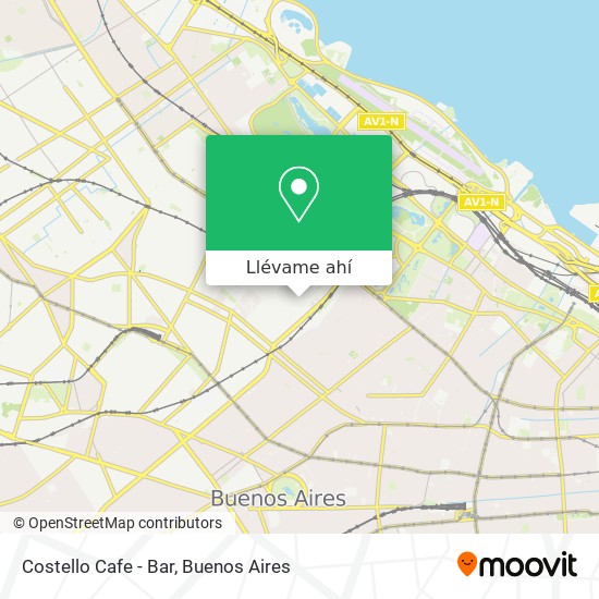 Mapa de Costello Cafe - Bar