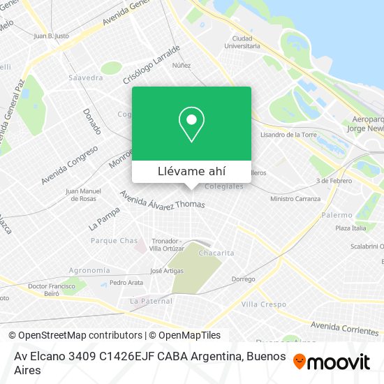 Mapa de Av  Elcano 3409  C1426EJF CABA  Argentina