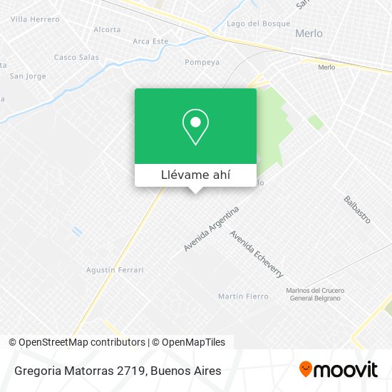 Mapa de Gregoria Matorras 2719