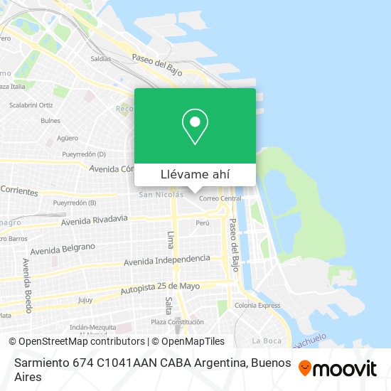 Mapa de Sarmiento 674  C1041AAN CABA  Argentina
