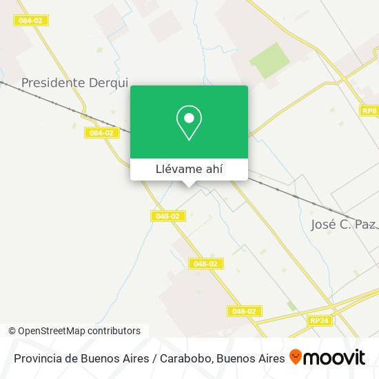 Mapa de Provincia de Buenos Aires / Carabobo