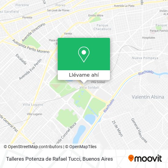 Mapa de Talleres Potenza de Rafael Tucci