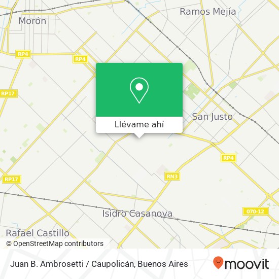 Mapa de Juan B. Ambrosetti / Caupolicán