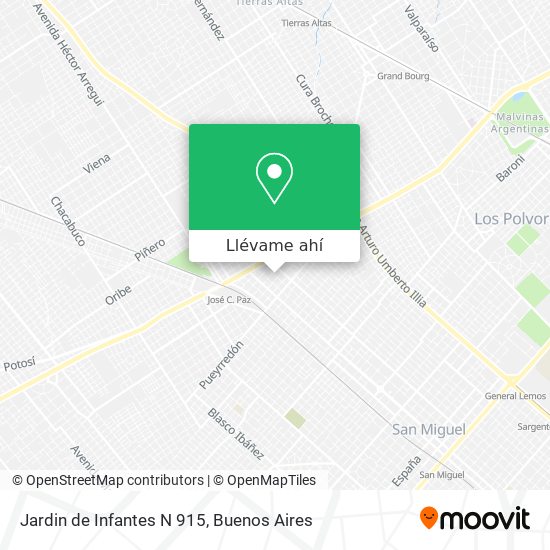 Mapa de Jardin de Infantes N 915