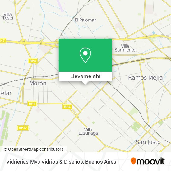 Mapa de Vidrierias-Mvs Vidrios & Diseños