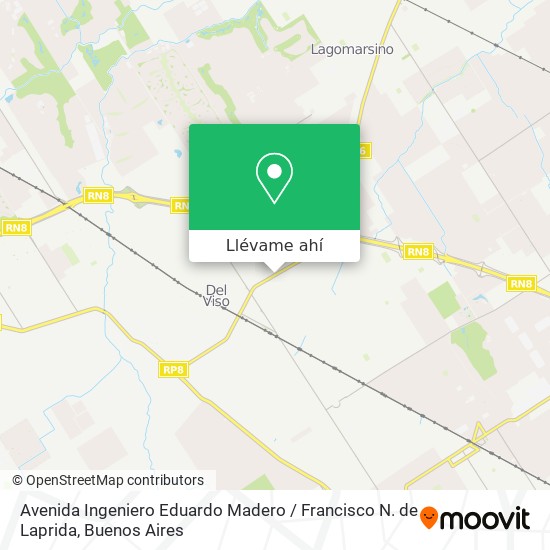 Mapa de Avenida Ingeniero Eduardo Madero / Francisco N. de Laprida