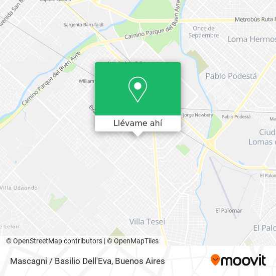 Mapa de Mascagni / Basilio Dell'Eva
