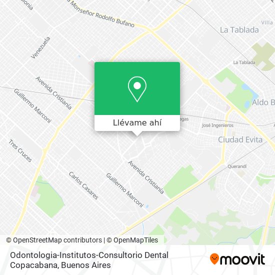 Mapa de Odontologia-Institutos-Consultorio Dental Copacabana