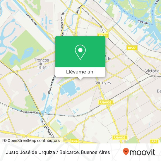 Mapa de Justo José de Urquiza / Balcarce