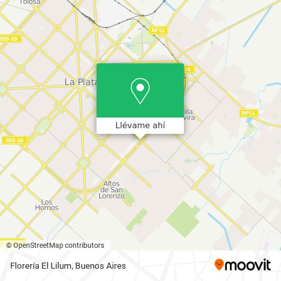 Mapa de Florería El Lilum