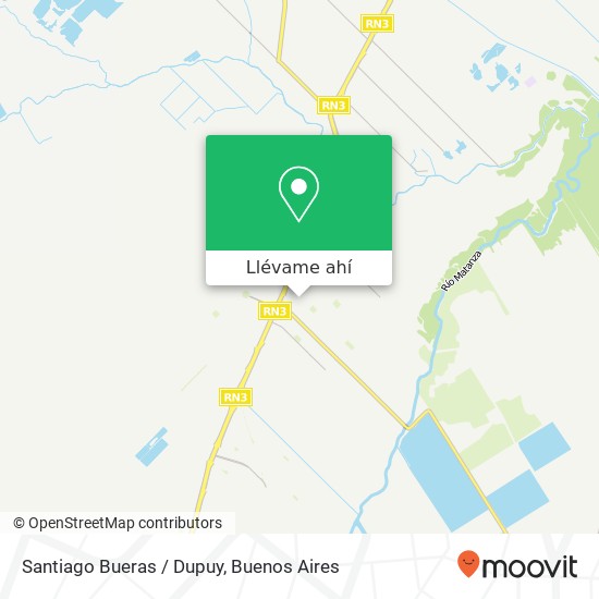 Mapa de Santiago Bueras / Dupuy