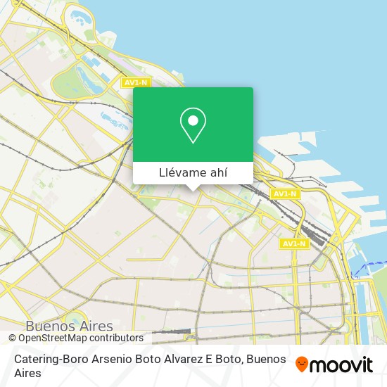 Mapa de Catering-Boro Arsenio Boto Alvarez E Boto