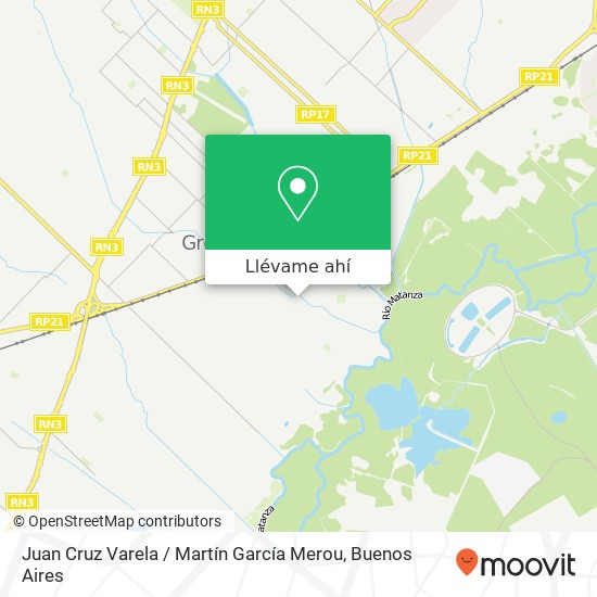 Mapa de Juan Cruz Varela / Martín García Merou