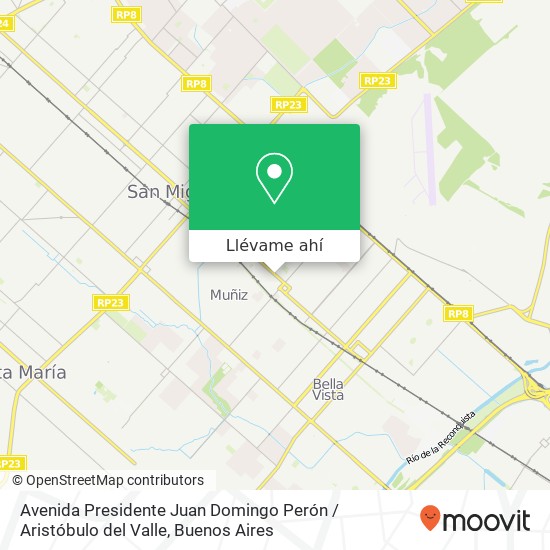 Mapa de Avenida Presidente Juan Domingo Perón / Aristóbulo del Valle