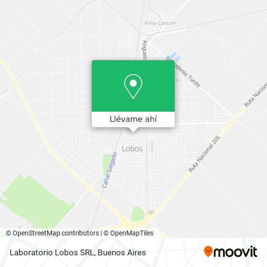 Mapa de Laboratorio Lobos SRL