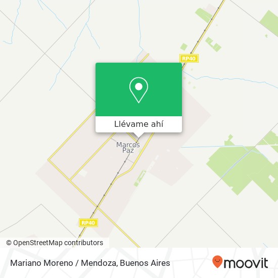 Mapa de Mariano Moreno / Mendoza