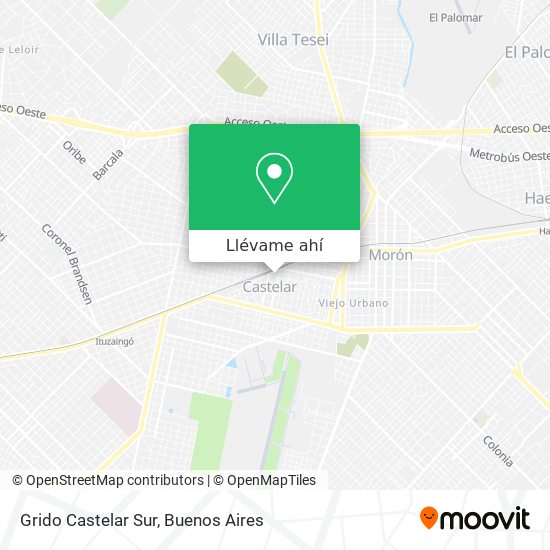 Mapa de Grido Castelar Sur