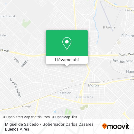 Mapa de Miguel de Salcedo / Gobernador Carlos Casares