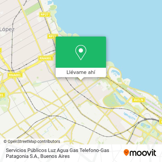 Mapa de Servicios Públicos Luz Agua Gas Telefono-Gas Patagonia S.A.
