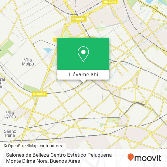 Mapa de Salones de Belleza-Centro Estetico Peluqueria Monte Dilma Nora