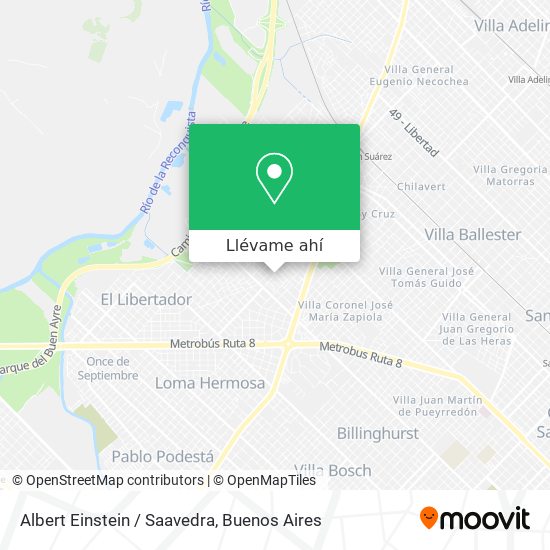 Mapa de Albert Einstein / Saavedra